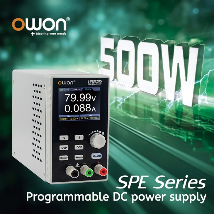 OWON SPE sērijas 1 CH 400W/500W līdzstrāvas barošanas avots